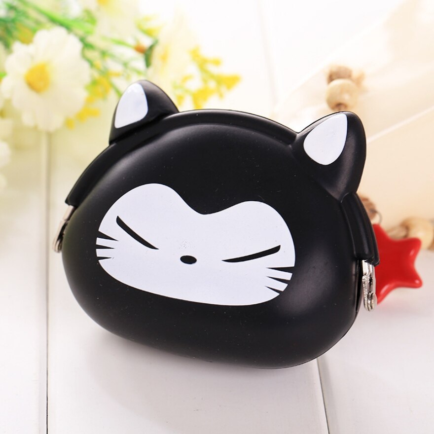 Girls Mini Silicone Coin Purse Animals Small Change Wallet Purse Women Key Wallet Coin Bag For Children Kids # F: Color 9