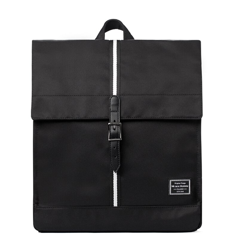 Mah Brand White Small Square Backpack Women School Backpack For Girl Waterproof Fabric Travel Bag Mini 13inch Cloth Bagback: black