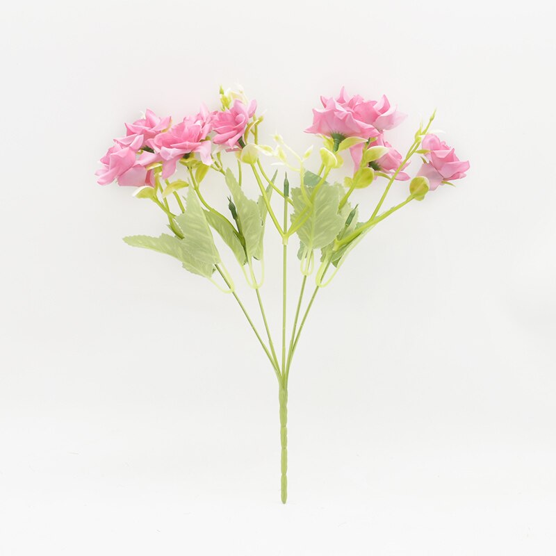 10 Heads 5 Vorken Rose Boeket Kunstbloemen Home Decor Diy Achtergrond Wanddecoratie Indoor Meubels Kerst Bruiloft