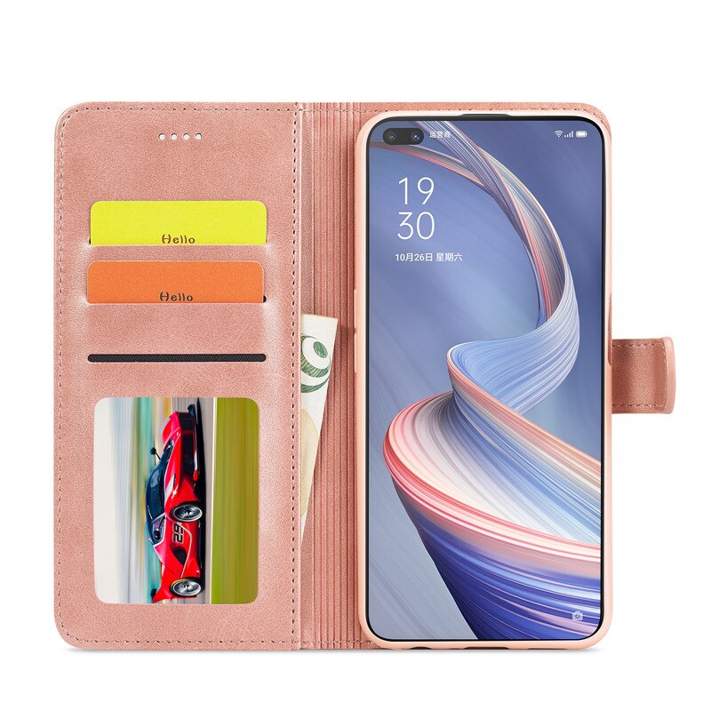Voor Oppo Reno4 Z 5G Case Lederen Luxe Telefoon Case Op Oppo Reno 4Z 5G Case Flip Magnetische wallet Cover Voor Oppo Reno 4 Z 5G Cover