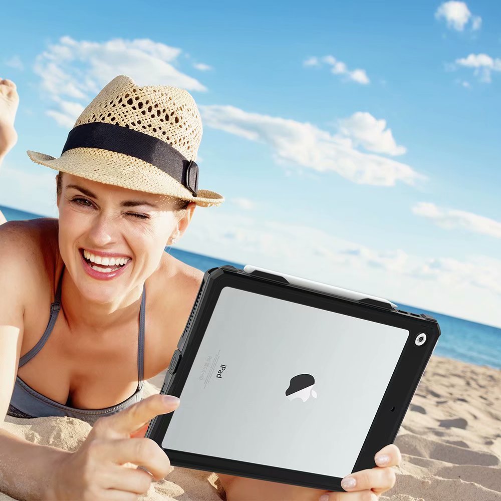 Kraftfullt stötsäkert vattentätt fodral för apple ipad 10.2 pro 11 10.5 9.7 mini 4/5 air 2 air 3 pro 9.7 tungt fodral