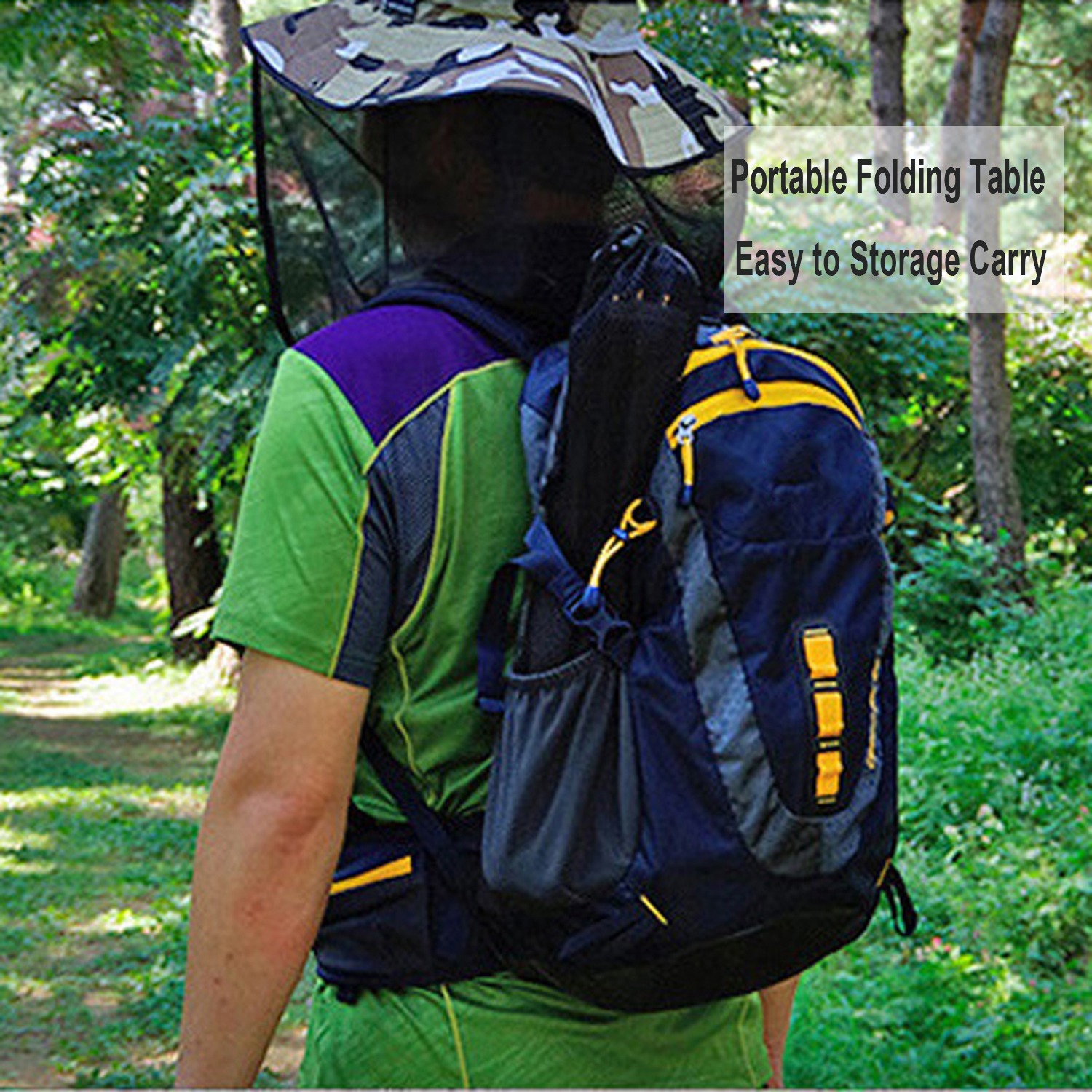 Desert&amp;Fox Camping Table Aluminum Foldable Table with Carry Bag Portable Backpacking Outdoor Desk for Hiking Picnic BBQ Fishing