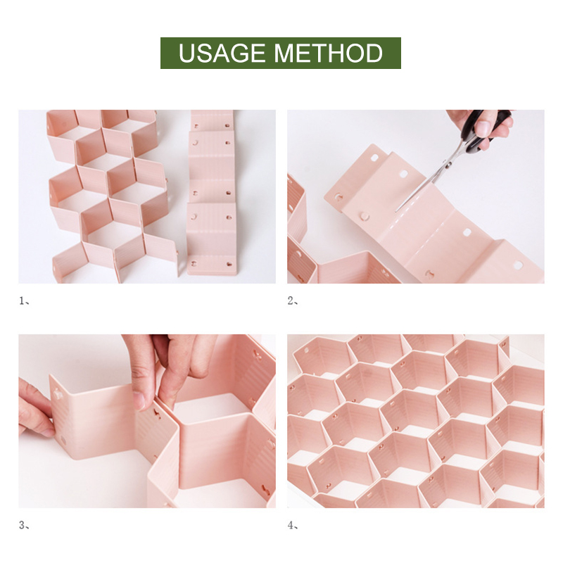 옷정리 Hogar Y Organización Drawer Partition Board Adjustable Drawer Organizer Diy Clapboard Separator Underwear Socks Organizer