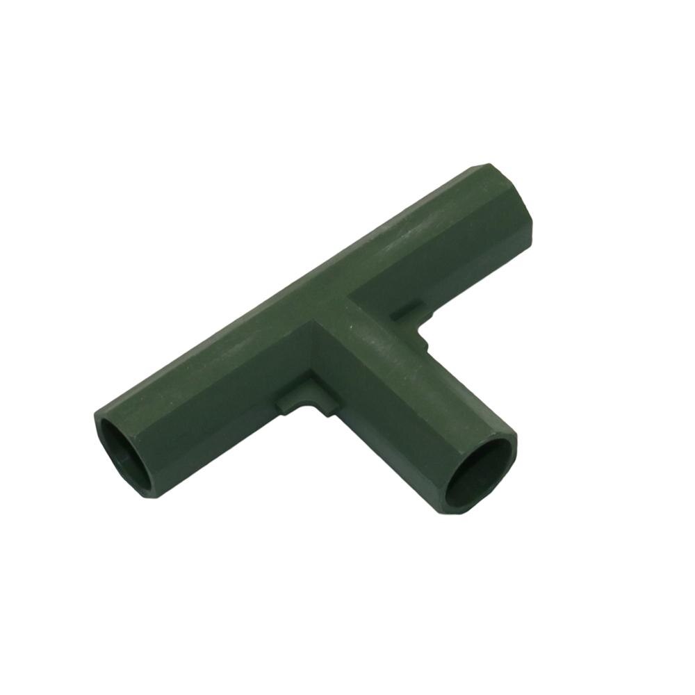 16Mm Plant Stakes Connectors 3-Weg, 4-Weg, 5-Way Vaste Joint Landbouw Klimmen Stakes Rand Hoek Connectoren 15 Pcs: Army Green