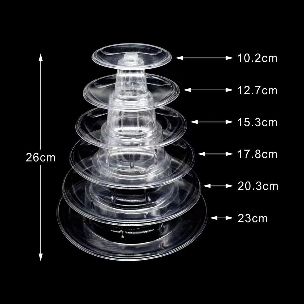 6/10 Tiers Macaron Display Stand Cupcake Toren Rek Cupcake Stand Cake Stand PVC Lade Voor Bruiloft Verjaardag Taart Decoreren Gereedschappen: Chocolade