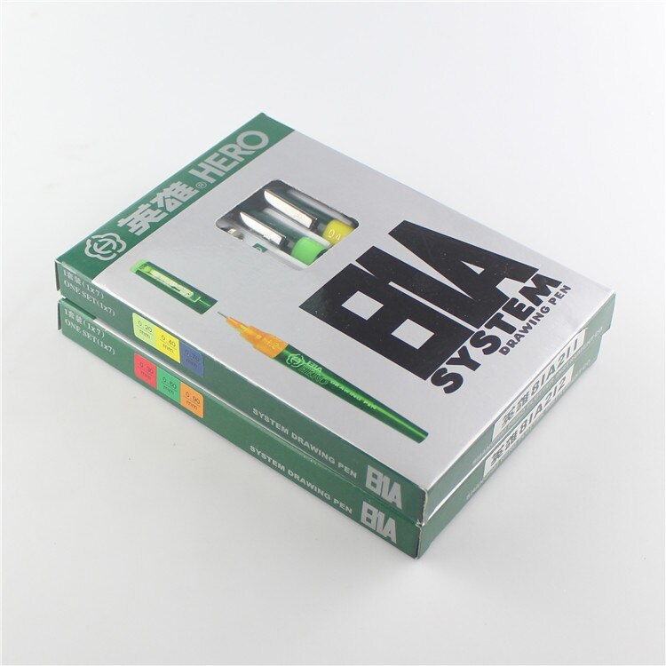 Authentic Hero Drawing Pens Set 020407 Pepeated Flling Ink Needle 81A