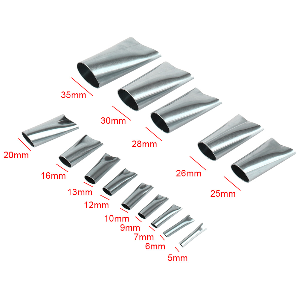 Hoomin Lijm Remover Schraper 14Pcs Rvs Kalefateren Nozzle Applicator Breeuwen Finisher Lijm Afwerking Tool