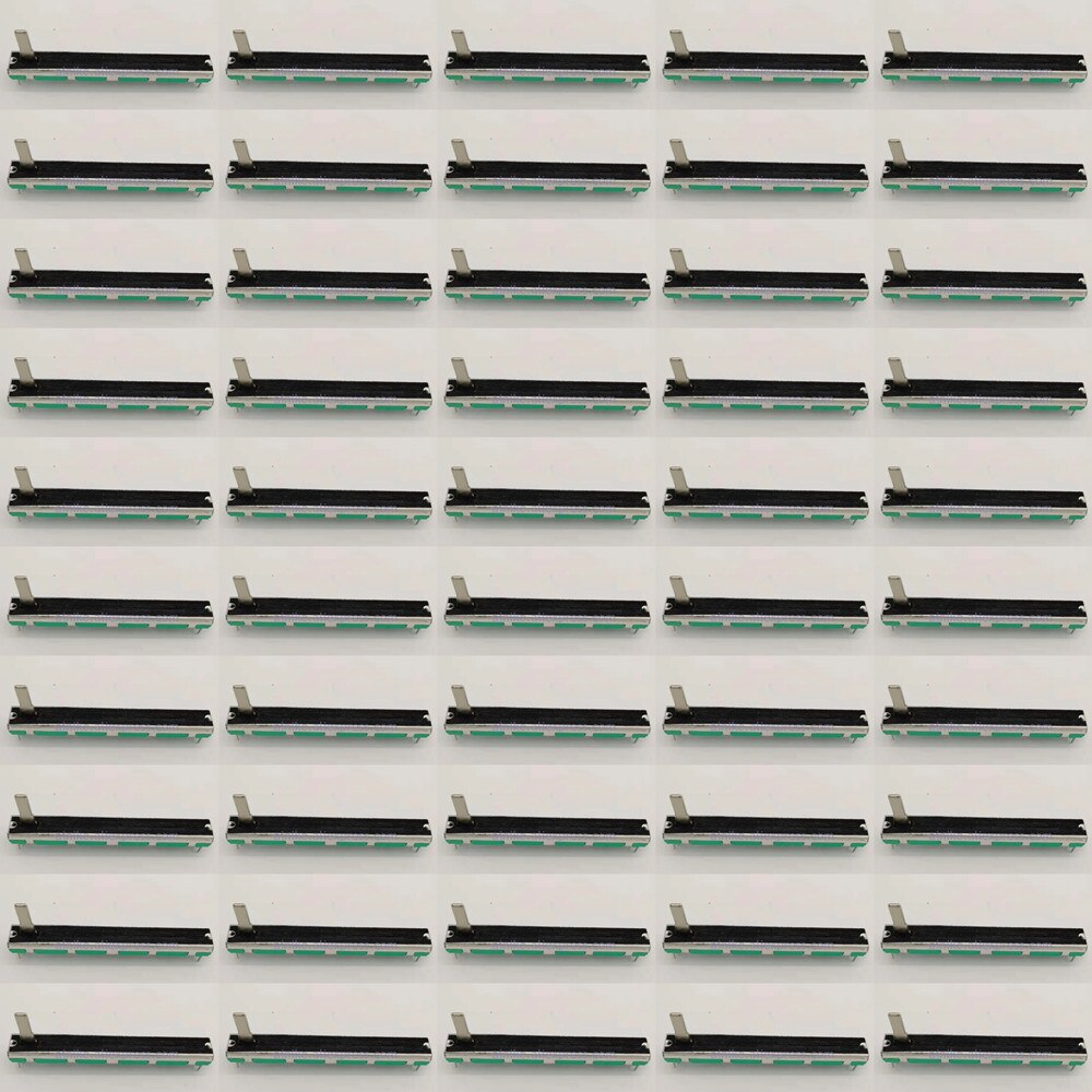 50 Stuks 2-Kanaals Dubbele A10K Originele Voor Behringer Soundcraft Mixer Fader 7.5 Cm 7.5 Cm 75Mm A10KX2 potentiometer A103 6pin 10KA