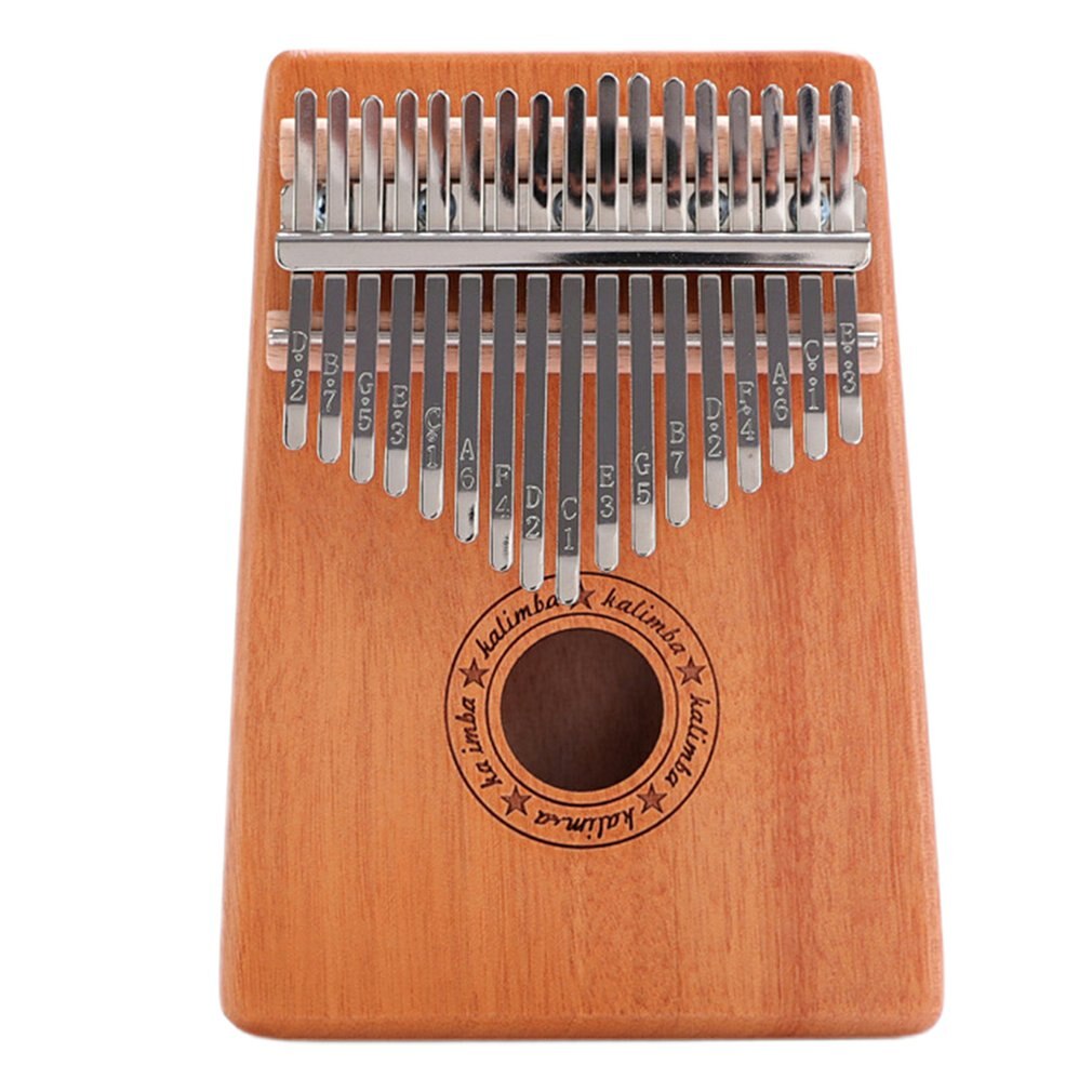 17 Keys Kalimba Thumb Piano Wood Mahogany Mbira Body Musical Instruments With Learning Book Kalimba Piano Best: 27