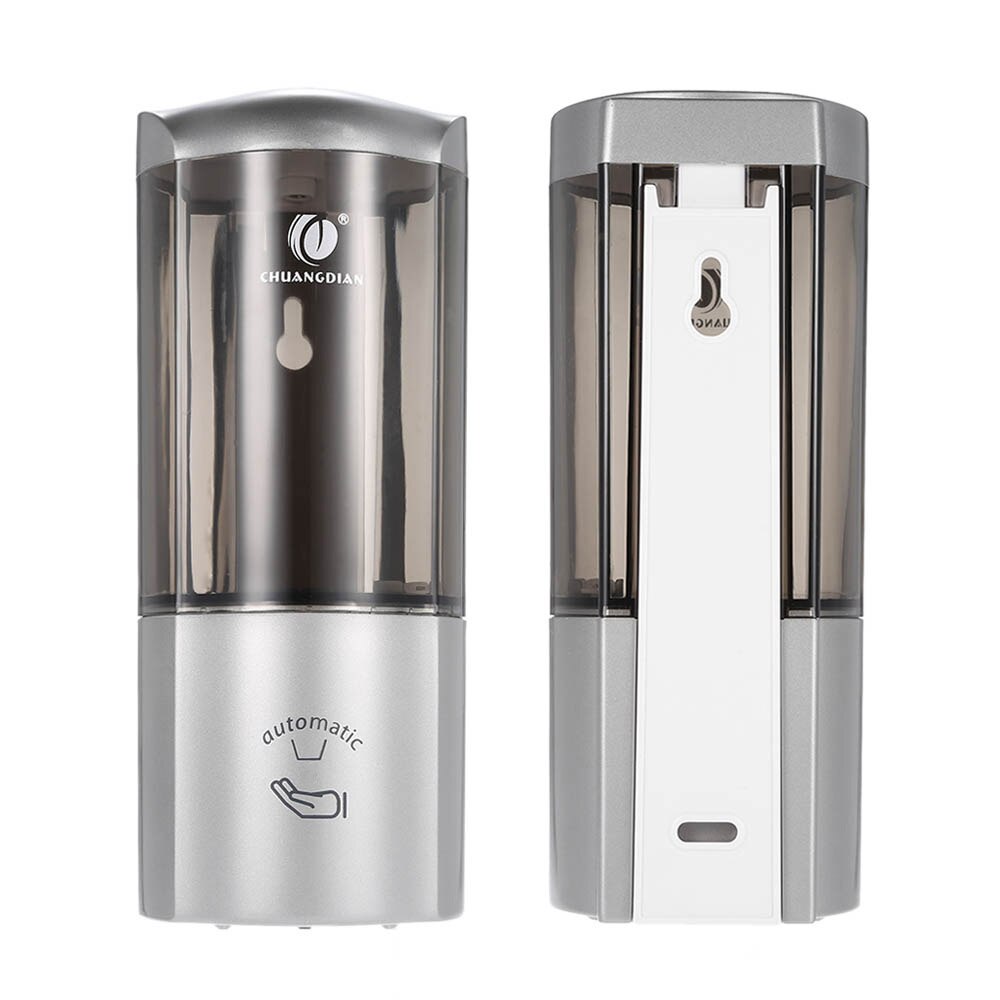 CHUANGDIAN 500ml Wall-mounted Single Bottle Automatic Soap Dispenser with IR Sensor Shampoo Box Non-touch Soap Dispenser