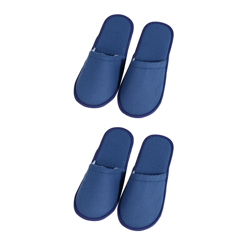 2 pares de zapatillas suaves de Hotel, zapatos de viaje para invitados de Spa, zapatillas desechables Unisex para el hogar de invitados utensilio doméstico