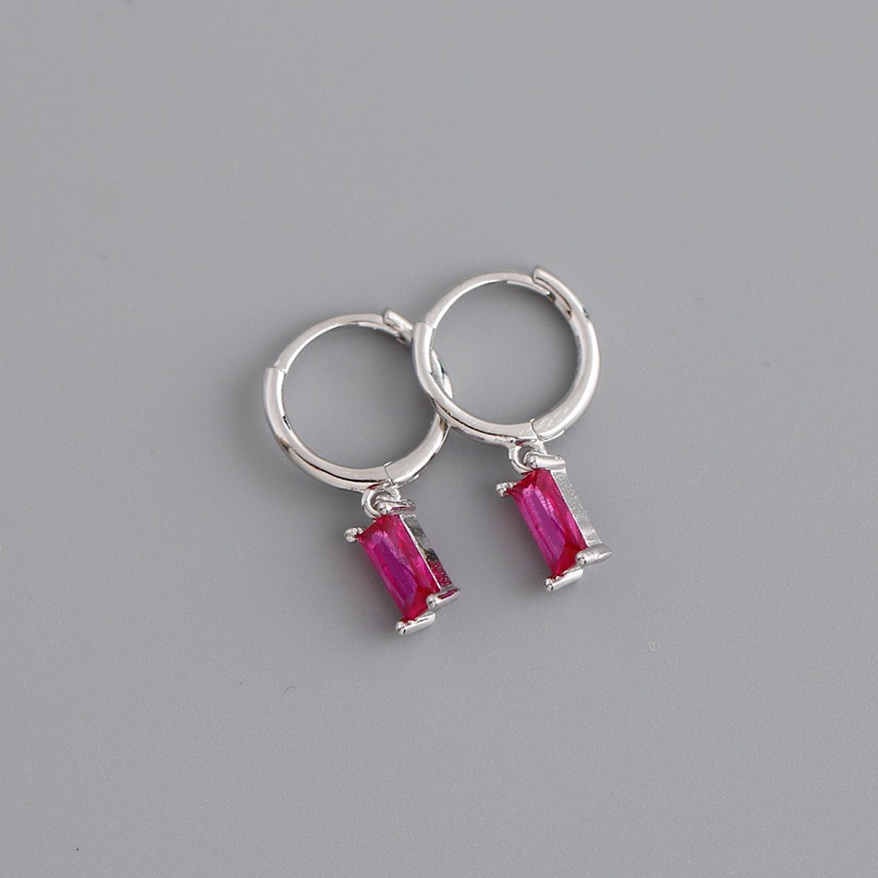 Pendientes de aro pequeños Huggies de acero inoxidable para mujer, colgante de circonia de cristal pequeño, pendientes para cartílago, joyería Piercing, 2 uds.: Con recubrimiento de titanio