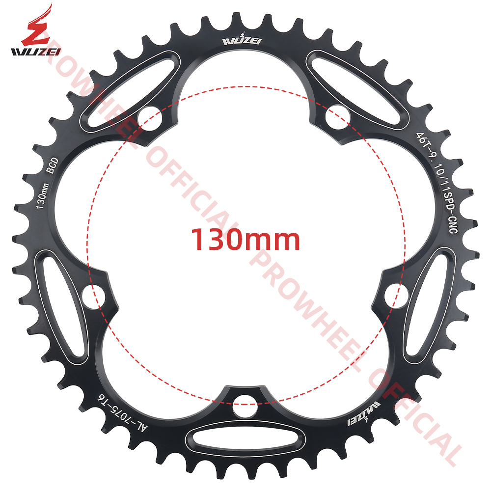 WUZEI 130 BCD Fiets Kettingblad Smalle Brede Sterren 38 40 42 44 46 48 50 52 54 56 58 60 T 130BCD AL7075 Tandwiel voor Racefiets