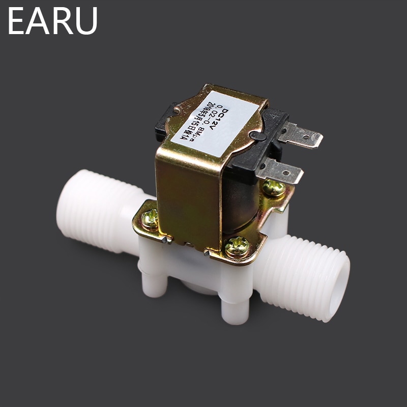 1/2 &quot; plast magnetventil 12v 24v 220v magnetisk vaskemaskine dispenser drikkevand pneumatisk trykregulator kontakt