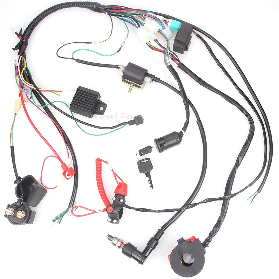 Complete Wiring Harness Loom Solenoid Coil Rectifi... – Vicedeal