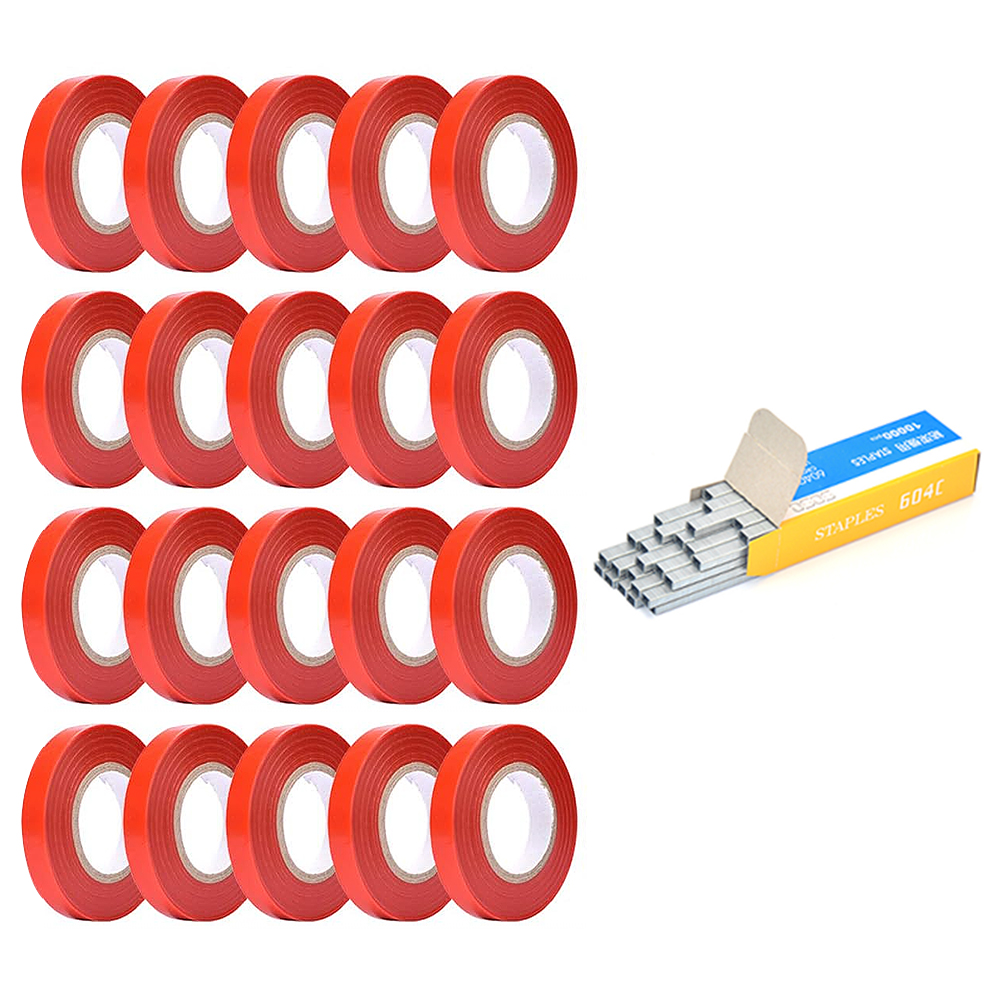 Drtools narzędzia ogrodnicze podwiązki rośliny wiązarka oddział ręcznie wiązarka Tapetool Tapener mielone warzywa dom ogród: Pomarańczowy