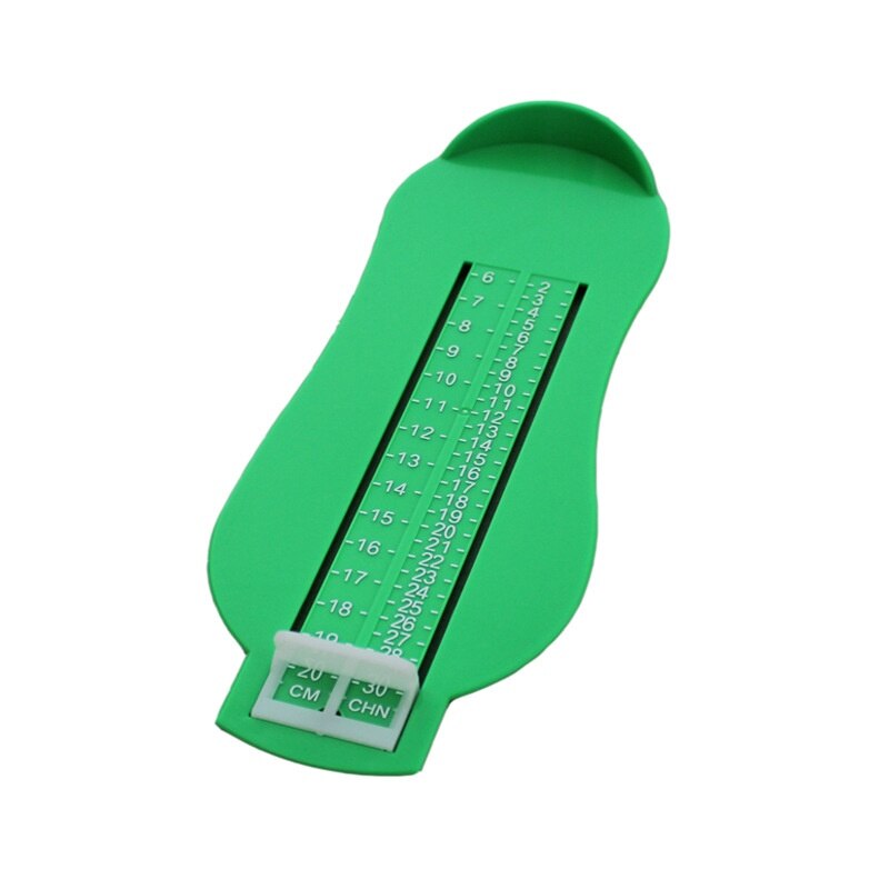 1PC Children Adjustable Ruler Measure Shoe Size Tool Foot 5 Colors Applied Gauge Nail Supplies Baby Care Products: green
