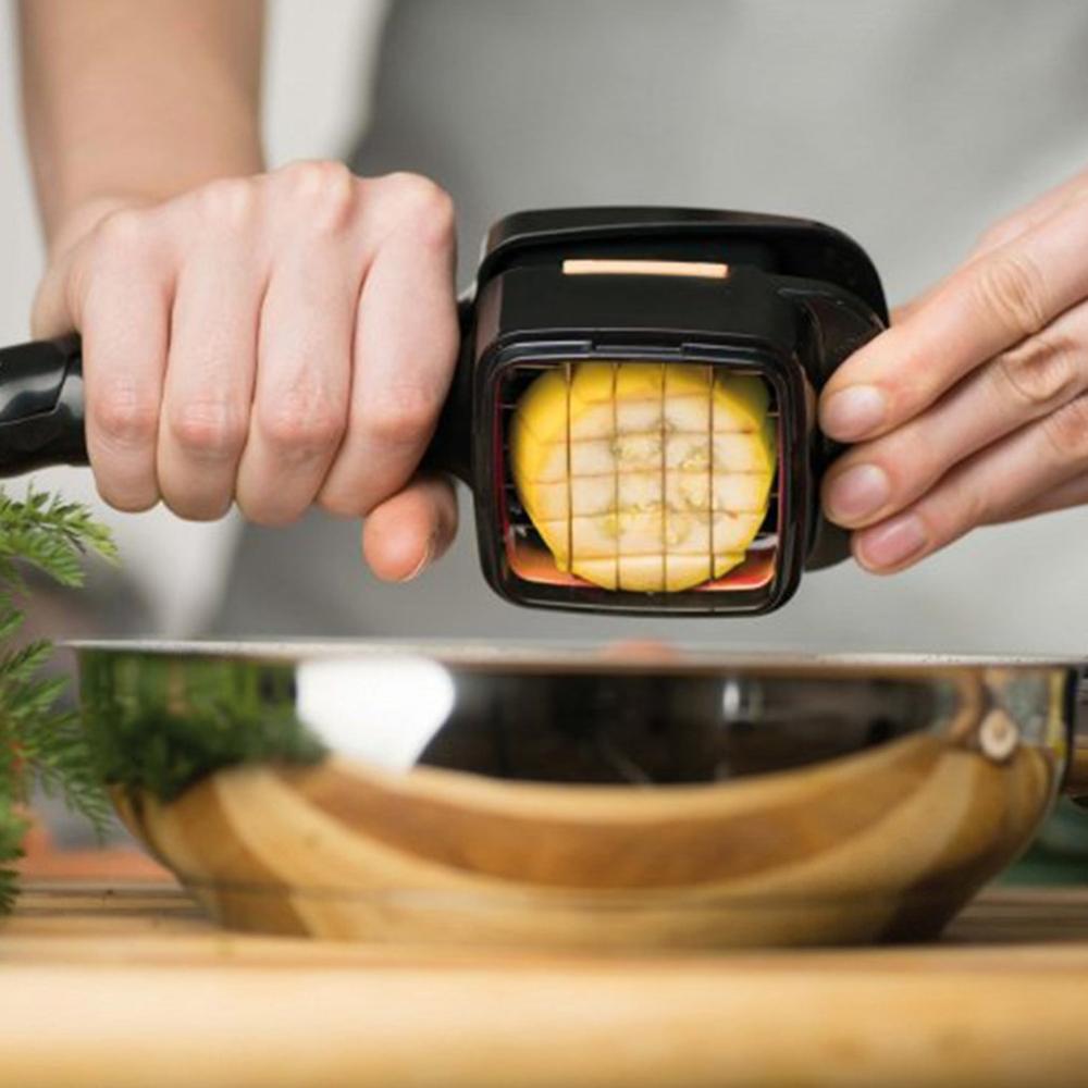 Fruit En Groente Snijder Keuken Multifunctionele Groente-en Hand Druk Keuken Roestvrijstalen Mes