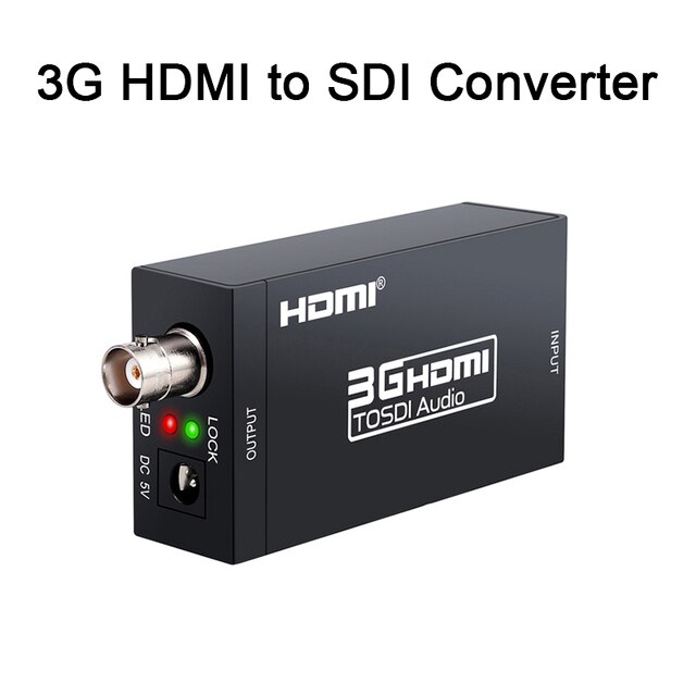 3G HDMI to SDI Converter / SDI to HDMI Adapter Audio HD-SDI/3G-SDI Adapter BNC 1080P DAC Converter for Monitor HDTV: HDMI TO SDI / AU Plug