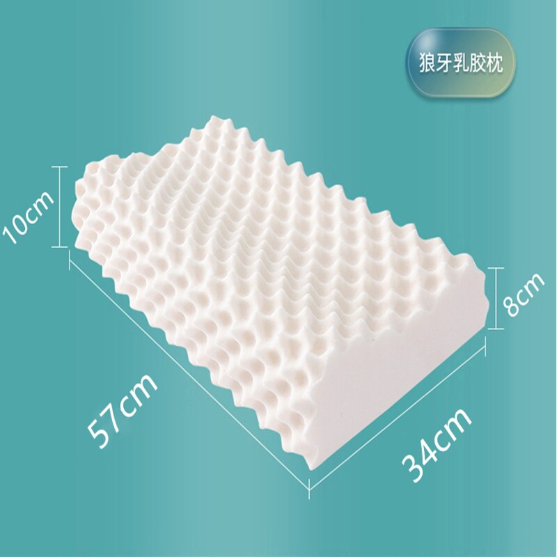 Kuup Thailand Natuurlijke Latex Orthopedische Massage Kussen Zachte Nek Cervicale Wervelkolom Beschermd Remedial Grote Wervels Kussen 34*57Cm