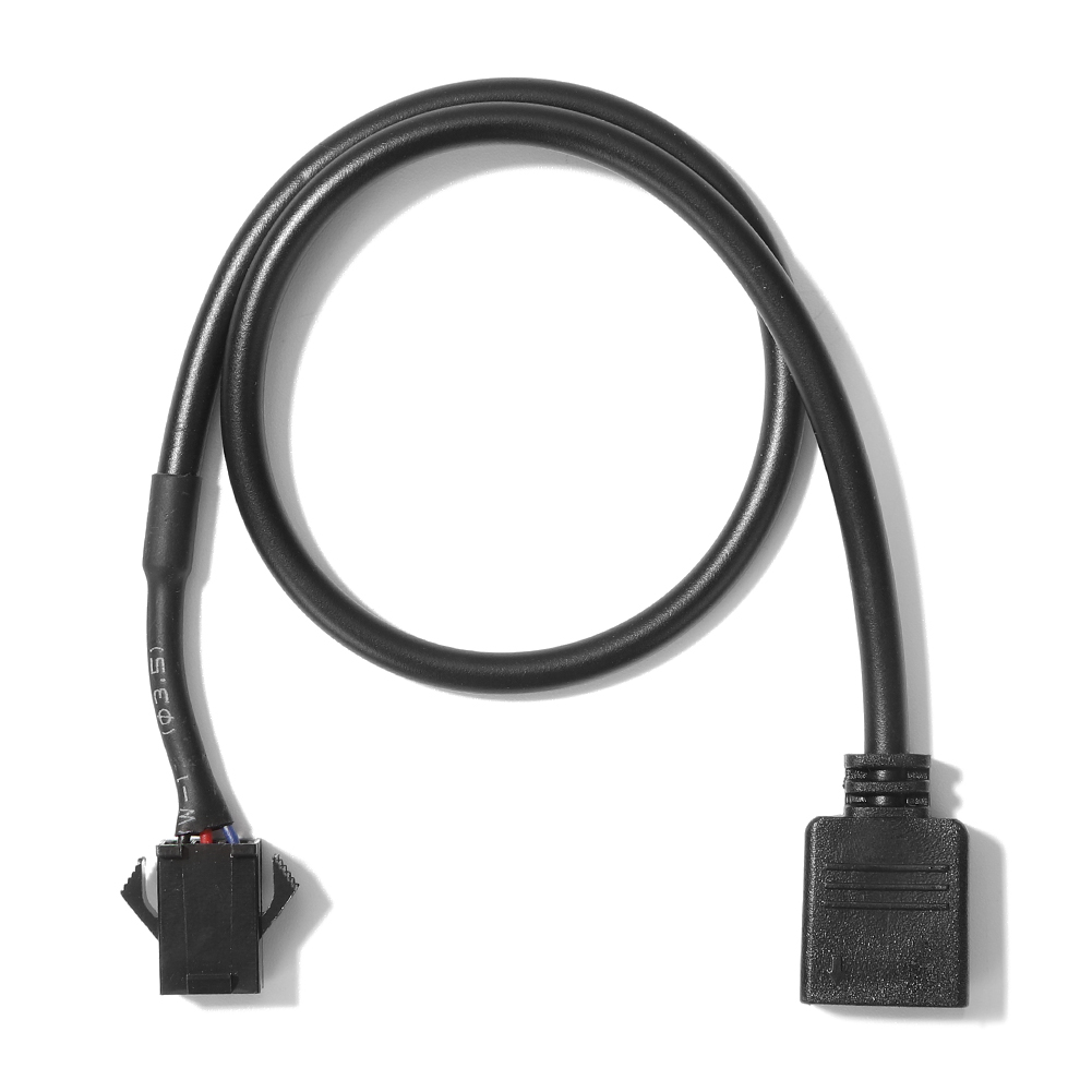 Hovedkort rgb-adapter konverteringskabel 5v 3- pins  / 12v 4- pins 30cm rgb led-stripelys for pc-datamaskin led-lysstripelinje