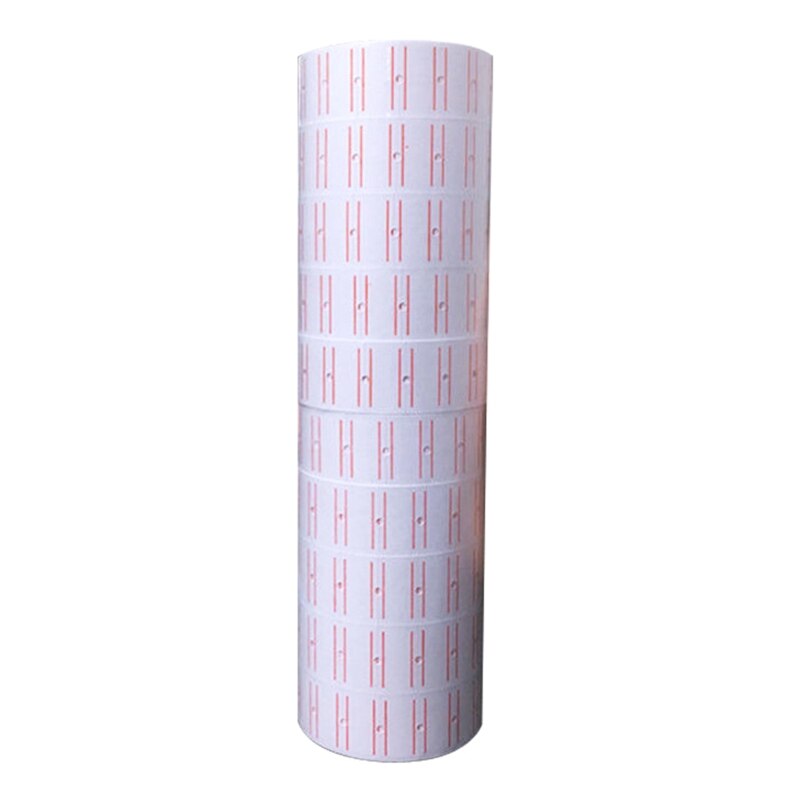 10 rotoli di etichette autoadesive per etichette adesive in carta fila singola per etichette dei prezzi di imballaggio: 6000 Rolls