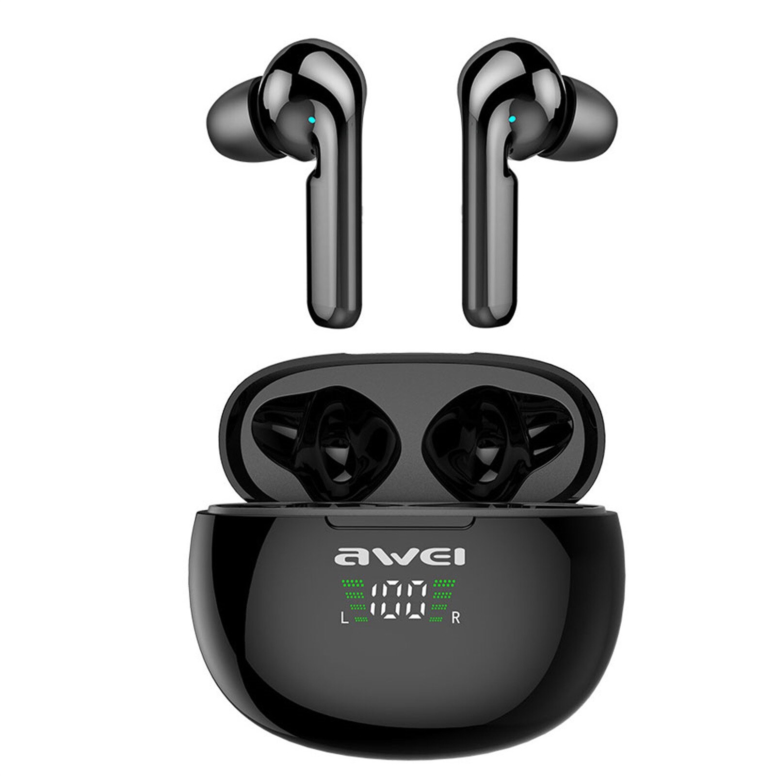 Earphones Noise Cancelling AWEI-T15P Bluetooth 5.0Headset Wireless Earphones Mini Earbuds Stereo Headphones