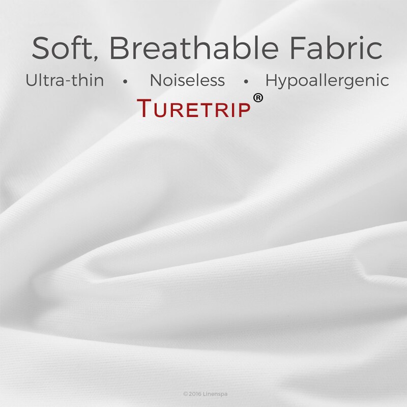Turetrip Smooth Waterdichte Matrashoes Anti Mijten Matras Bed Cover Waterdicht Laken Bed Bug Proof Matras Topper