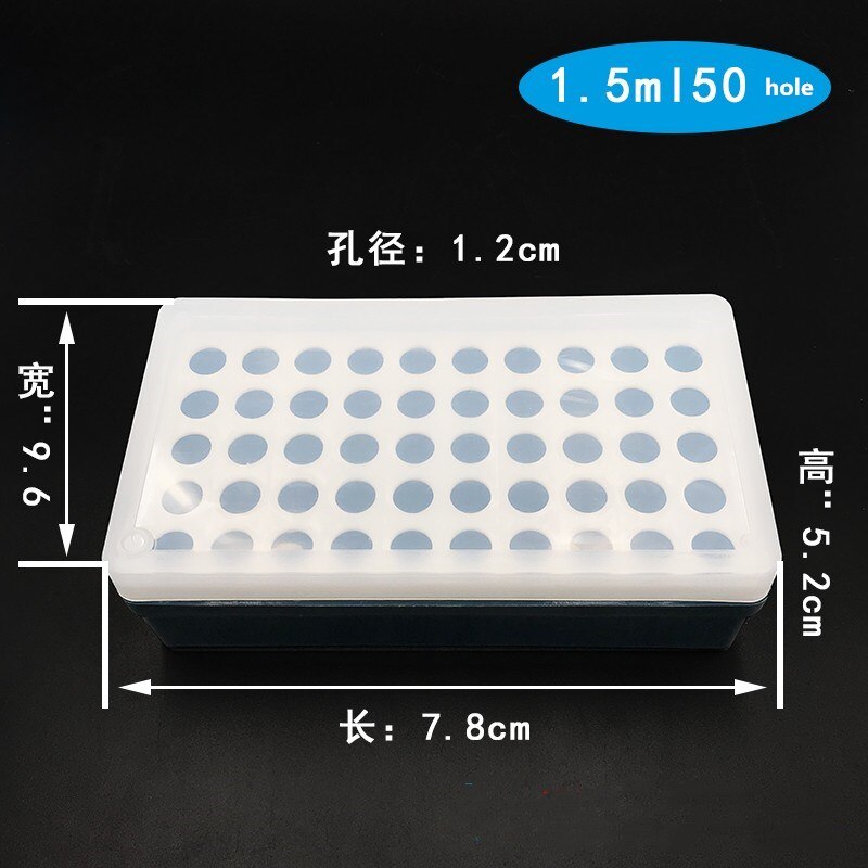Boîte en plastique de 0.2ml-5ml, pour centrifugeuse, laboratoire, pour tubes de PCR, pour échantillons: 1.5ml-50hole