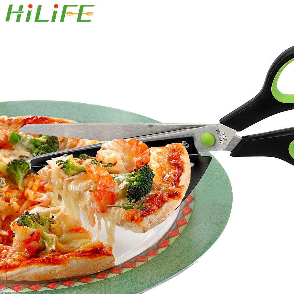 Hilife Multi-Functionele Pizza Schaar Mes Bakvormen Bakken Tools Pizza Snijgereedschap Roestvrijstalen Pizza Cutter Slicer