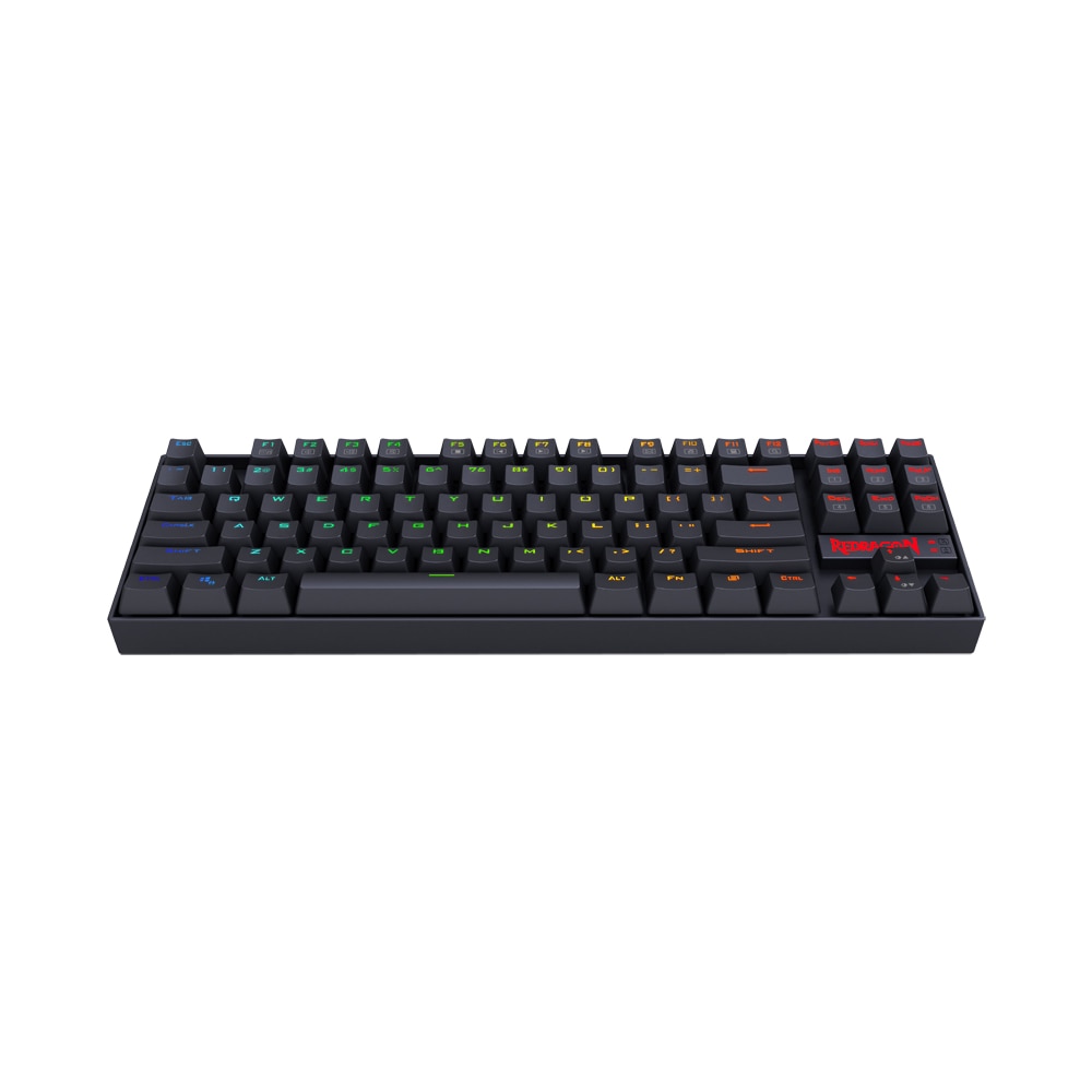 Redragon k552 teclado de jogo, teclado mecânico 87 teclas rgbled retroiluminado para computador mecânico com interruptores azuis