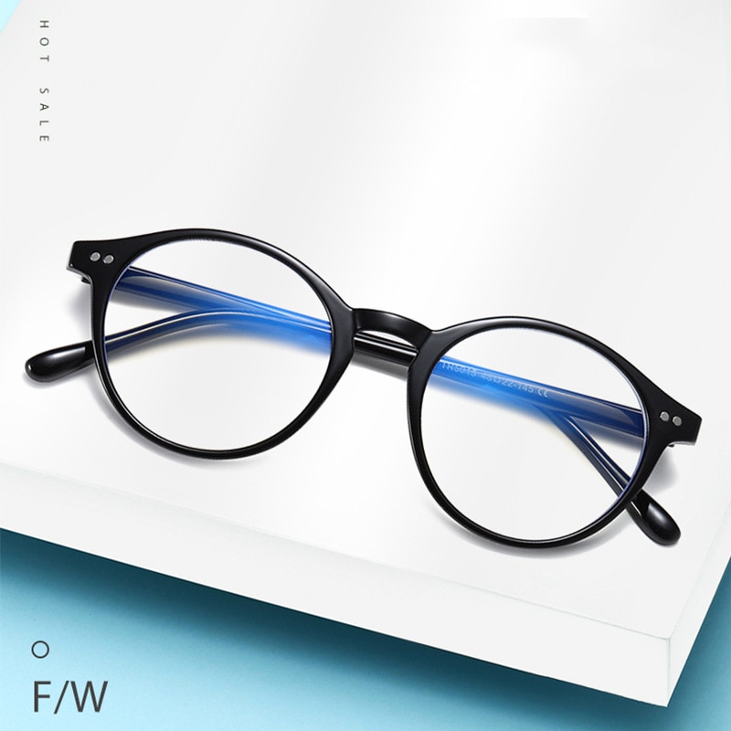 Fs computer mobil anti blåt lys briller kvinder mænd leopard print stel øjenbeskyttelse bluelight blokerende briller