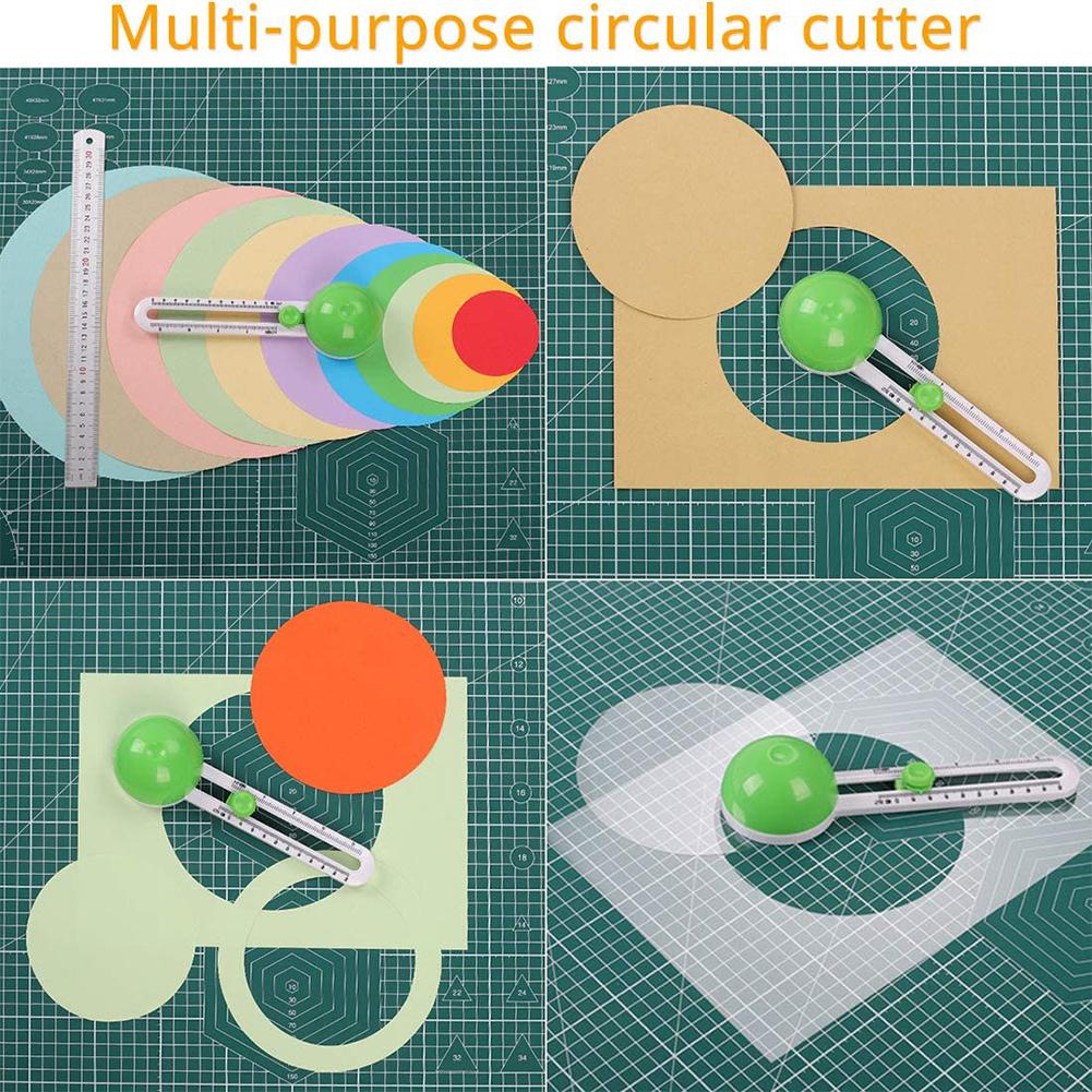 Circular Paper Cutter Cut Circle Paper Trimmer Scrapbooking Tool Rotary Cutter Craft Supplies,Cutting Knife Model Cards Cutters