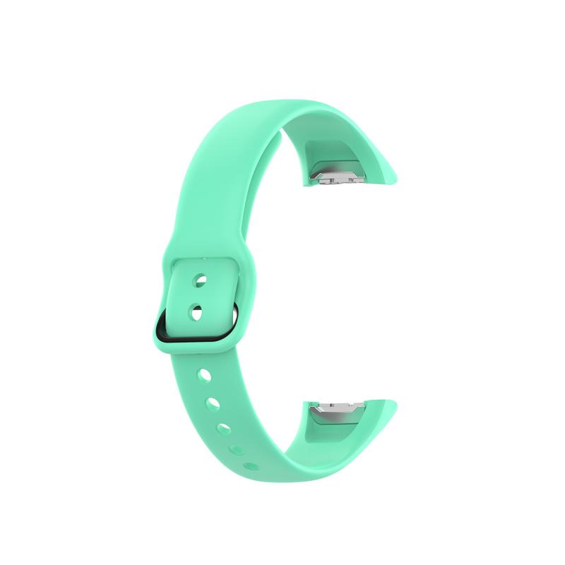Strap Voor Samsung Galaxy Fit SM-R370 Siliconen Zwarte Gesp Horlogeband Staal Granaatscherf Voor Samsung Vervanging Pols Bandjes