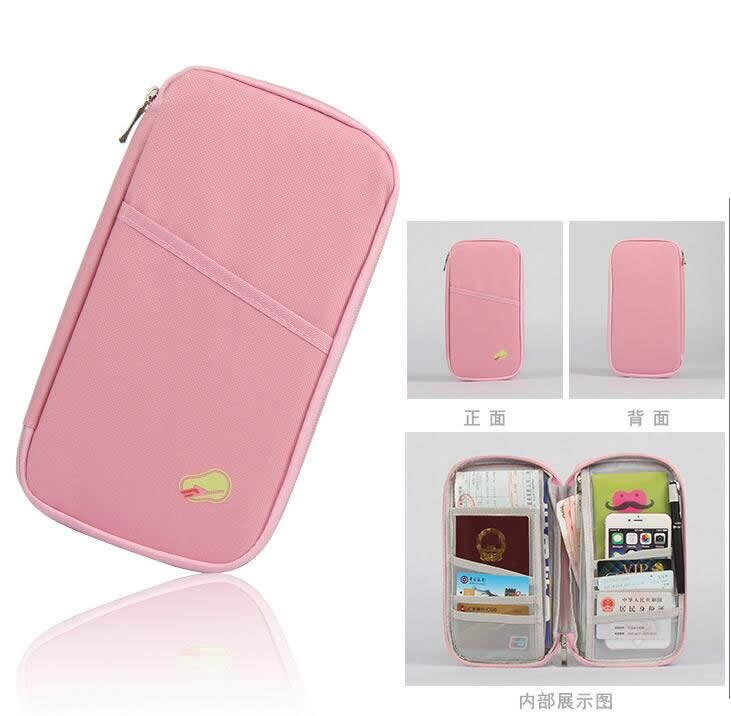 Travel Accessories Function Passport Cover Wallets Bag Polyester ID Addres Holder Women Men Portable Baggage Boarding Card Case: 1