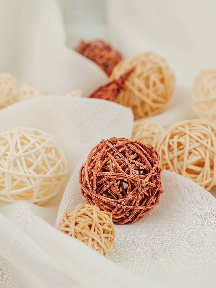9 unids/set bolas de mimbre Natural estrella ins accesorios de fotografía accesorios de fondo para decoración del hogar de estudio fotográfico