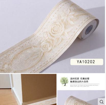 3d med lim fodlister wallstickers selvklæbende tapet vandtæt soveværelse stue køkken badeværelse  -70 #39: No  03
