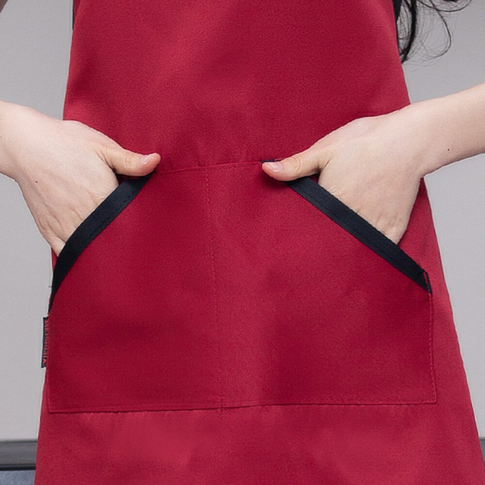 Cotton Diagonal pocket clothes apron unisex kitchen cooking apron barbecue haircut work apron restaurant waiter apron