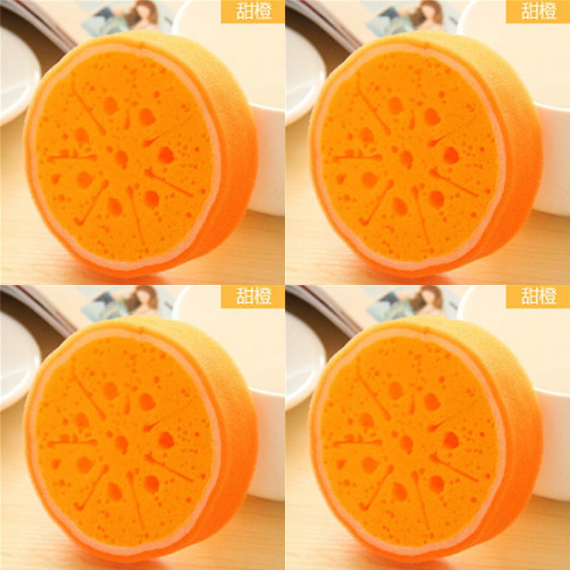 Hedelmä sakeutettu sieni tiskipyyhe keittiön tehopuhdistus tiskipyyhe pyyhe tiskipyyhe sakeutettu kotitalouskeittiötarvike: Oranssi