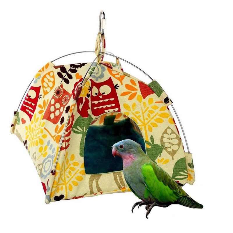 Casa Nido de Pájaro, cama, cueva de Habitat para loros, carpa colgante para periquito, cabaña para dormir, hamaca,