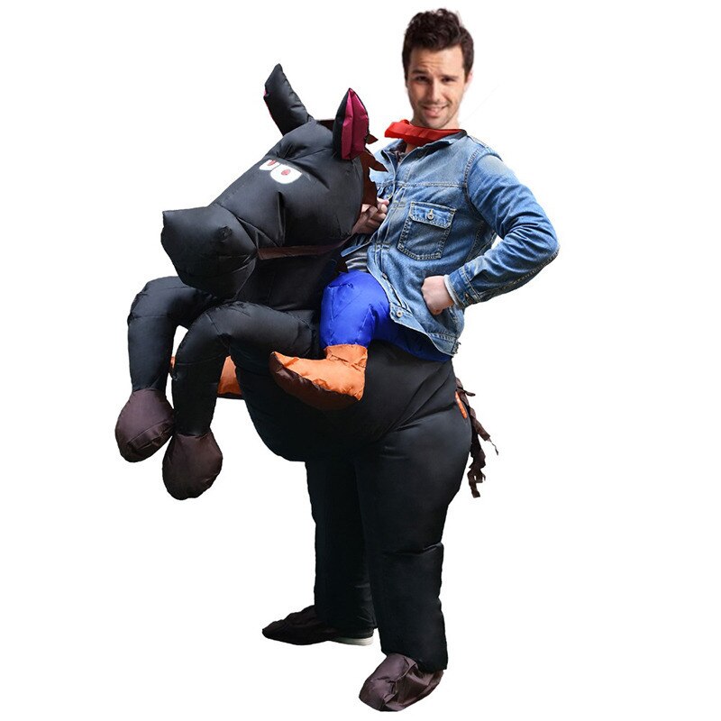 Opblaasbare Koe Mascotte Kostuum Grappige Maken Opgeblazen Kostuum Volwassenen Halloween Party Cosplay Pak Kind Opblaasbare Kostuum