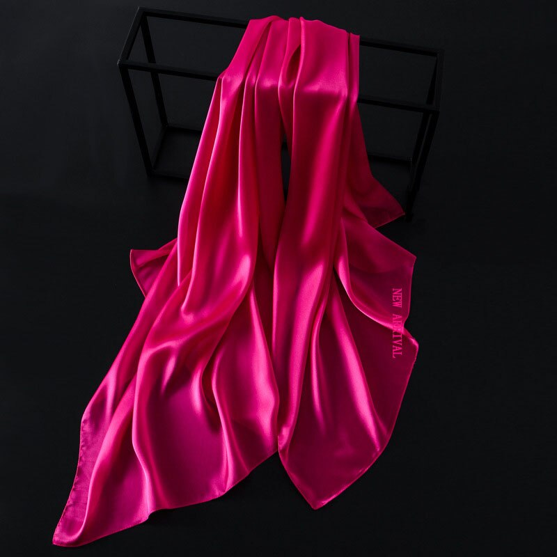 [aetrends] 12 enfärgade scarf siden filt scarf dam scarves z -3060