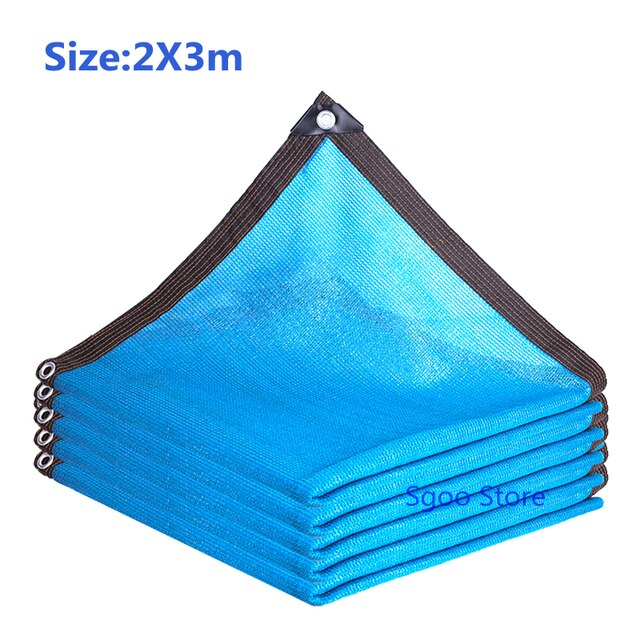 Anti-UV HDPE Blue Sun Shading Net Succulent Plant Sunshade Net Garden Greenhouse Outdoor Swimming Pool Cover Sun Shade Net: 2x3m