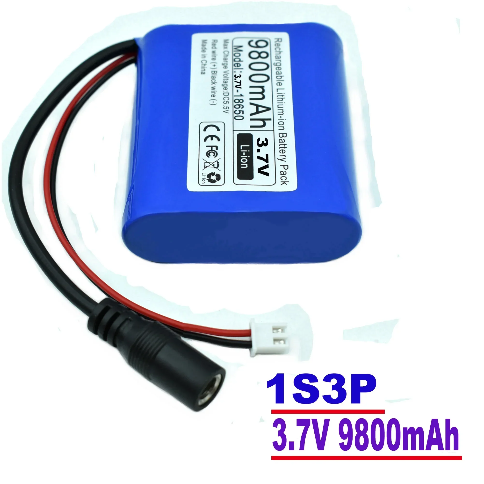 3.7V rechargeable 18650 lithium battery microcontroller LED outdoor light Bluetooth speaker audio backup power supply