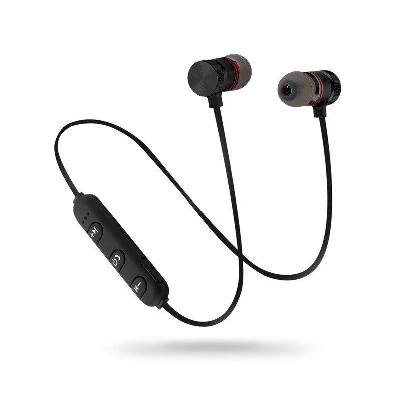 5.0 Bluetooth Draadloze Hoofdtelefoon Bass Hifi Headset Nekband Sport Stereo Oortelefoon Met Microfoon Hoofdtelefoon Voor Alle Smartphone: Black