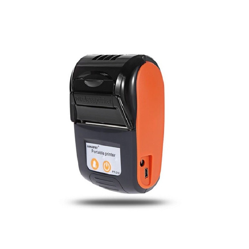 58Mm Mini Portable Thermische Printer Bluetooth Draadloze Ticket Printers Bill Machine Voor Android Ios Venster PT210