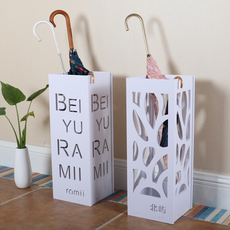 Umbrella Stand Home Decor WPC Board Japanese styling Storage Korean White Modern Umbrella Holder