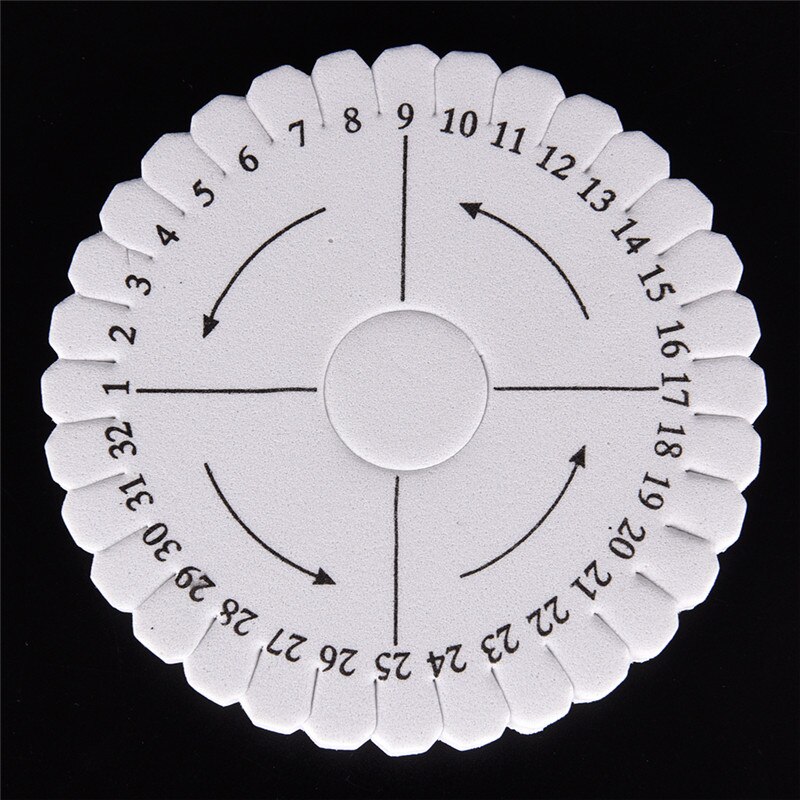 1pc runde firkantede kumihimo beading cord disc/disk fletning flettet plade diy: Rund