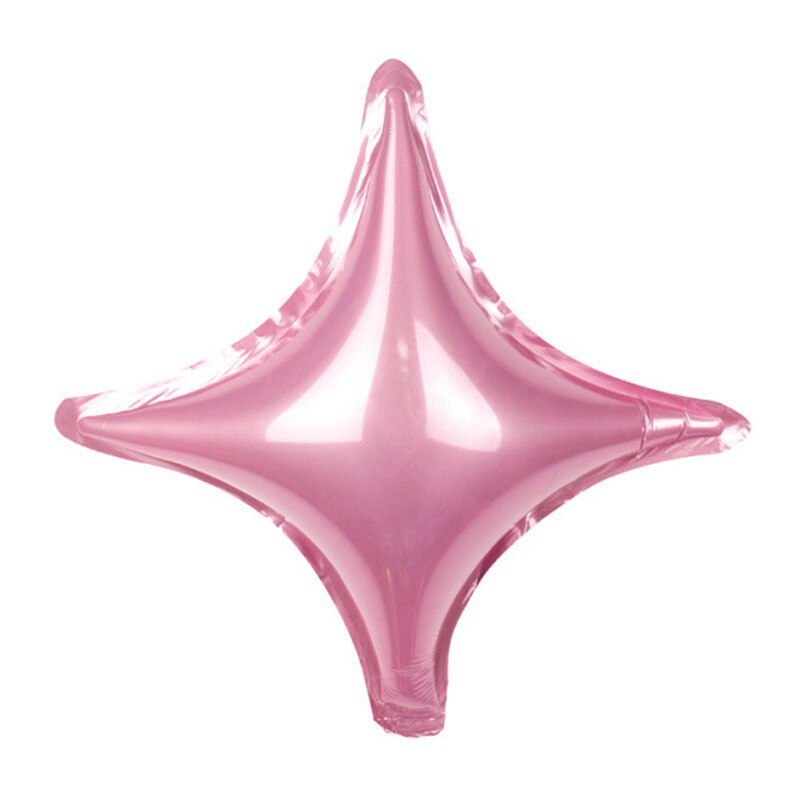 10 cal mały kwadrat gwiazda balon aluminiowy dekoracja urodzinowa z folii aluminiowej gwiazda balon dla dzieci balon z postaciami z kreskówek: Różowy