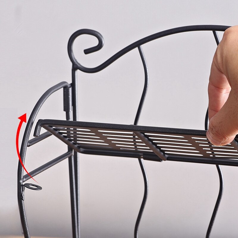 Twee-Tier Desktop Opslag Boekenplank Verticale Patroon Desktop Boekenplank Eenvoudige Plank Gratis Geperforeerde Ijzer Boek Plank